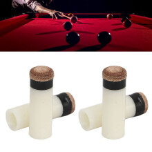 12 Stück Weiße 11mm PU Leder Pool Queue Tips Ersatz für Billard