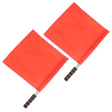 2Pcs Schiedsrichter Offizielle Flaggen Edelstahl