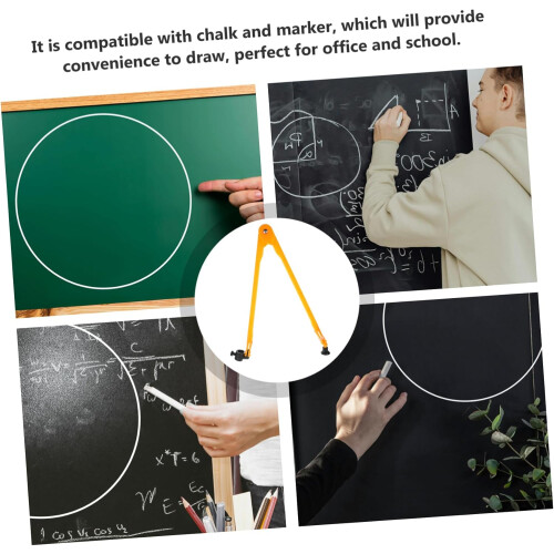 1 Piece Large Compass for Mathematics Teaching Tool Adjustable Circle Drawing Tool for School and Office Quality Durable Material 2