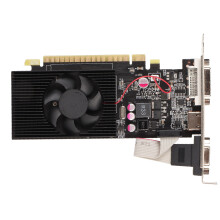 Lavprofil grafikkort til pc-opgradering, integreret fortykket termisk modul med stille køleblæser, 4 GB GDDR3 128-bit GPU-understøttelse HDMI DVI