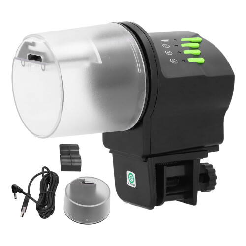 Smart Automatic Fish Feeder for Aquariums, Large Capacity Moisture-proof Container with Adjustable Feeding, Easy Set-up for Fish Tanks