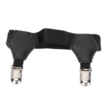 Ligas ajustáveis para homens, ligas de meias com presilhas antiderrapantes e duplas, cintas de meias de nylon elástico durável e de alta