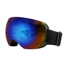 Ski Goggles Double Layer Anti-Fog Snowboard Goggles for Outdoor Cycling and Motorcycle, Unisex Black Lens