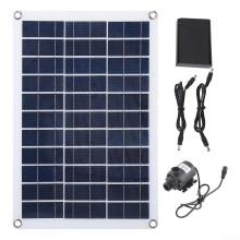 Solar Panel Water Pump 18W Kit With Battery Box USB Output For DC Powered Water Pumping In Remote Areas