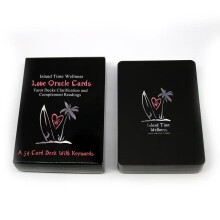 Oracle Cards for Love, Health, and Healing 54 English Cards for SelfReflection (10x6.3 cm) Black