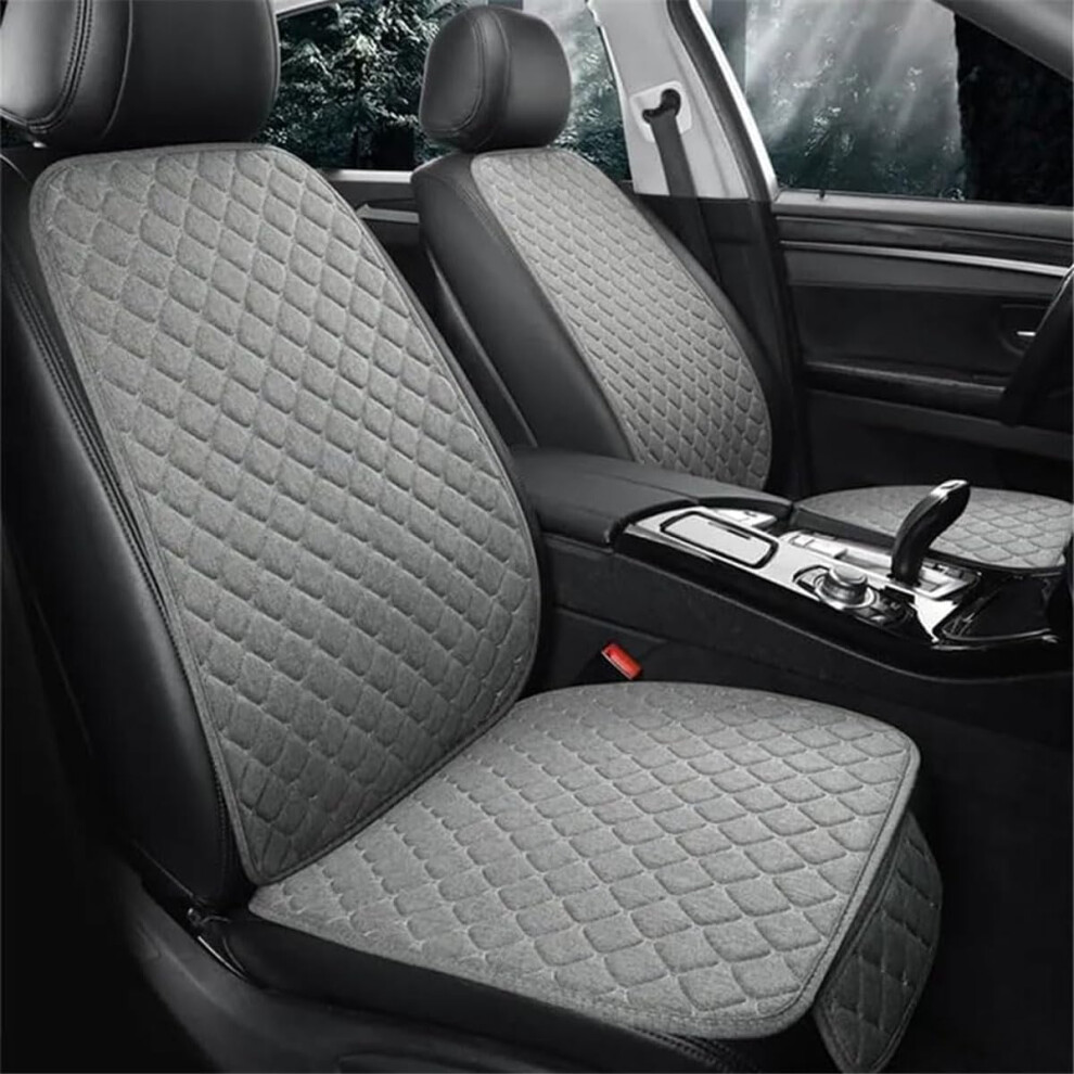 Car Seat Covers For Hyundai Santa Fe 20182024, Breathable Linen Antislip Seat Protector, Gray 9382693752697