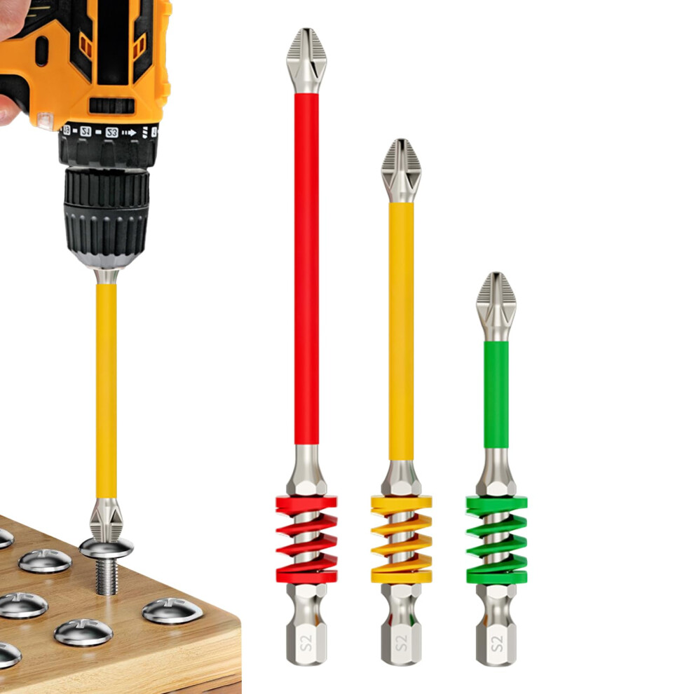 Screwdriver Bits Spring Screwdriver Bit Spring Precision Drill Attachment For Home Automotive Mechanic Electrician 9382693929761