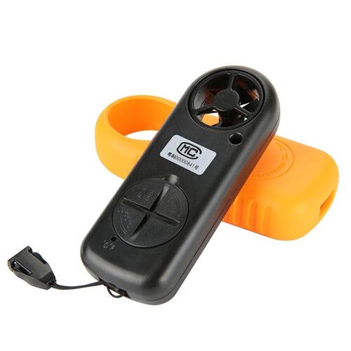 Digital Anemometer with Temperature Sensor, Handheld Backlight Wind Speed Meter, 30m/s Gauge 1