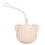 Tragbare Silikon Schnullertasche Bärform - Milk Tea Farbe 5
