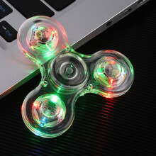 Rotating toy with plastic cover and 18 LED lights, designed to help alleviate limitations, white.