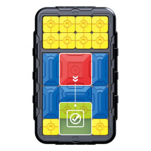 Sliding Puzzle Game Learning Game Board with 500 Levels, Sensory Puzzle Toy with Multiple Functions, Board Game for Black