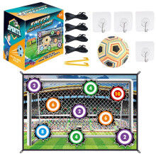Football toy, soccer goal for indoors and outdoors, with 1 ball, 1 flannel goal, football toy for children aged 3 and up 7888—10B.