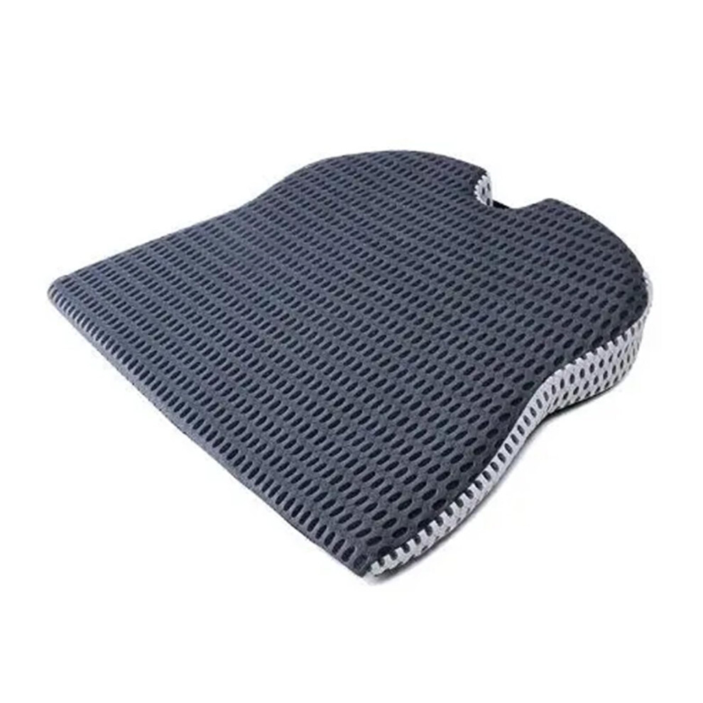 Car Wedge Seat Cushion Elevation Memory Foam Orthopedic Support Wheelchair Compatible For Car Driver Seat Grey 9382693930347