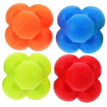 4Piece Hexagon Reaction Ball Agility Training for Sports Enthusiasts, Lightweight, Durable, Versatile for Soccer and Basketball