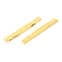 Messing-Gitarrensattelbrücke, 2 Stück Ersatzteil für Akustikinstrument-Reparatur