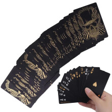 Skull Playing Cards, Black Poker Cards, PVC Deck with Storage Box
