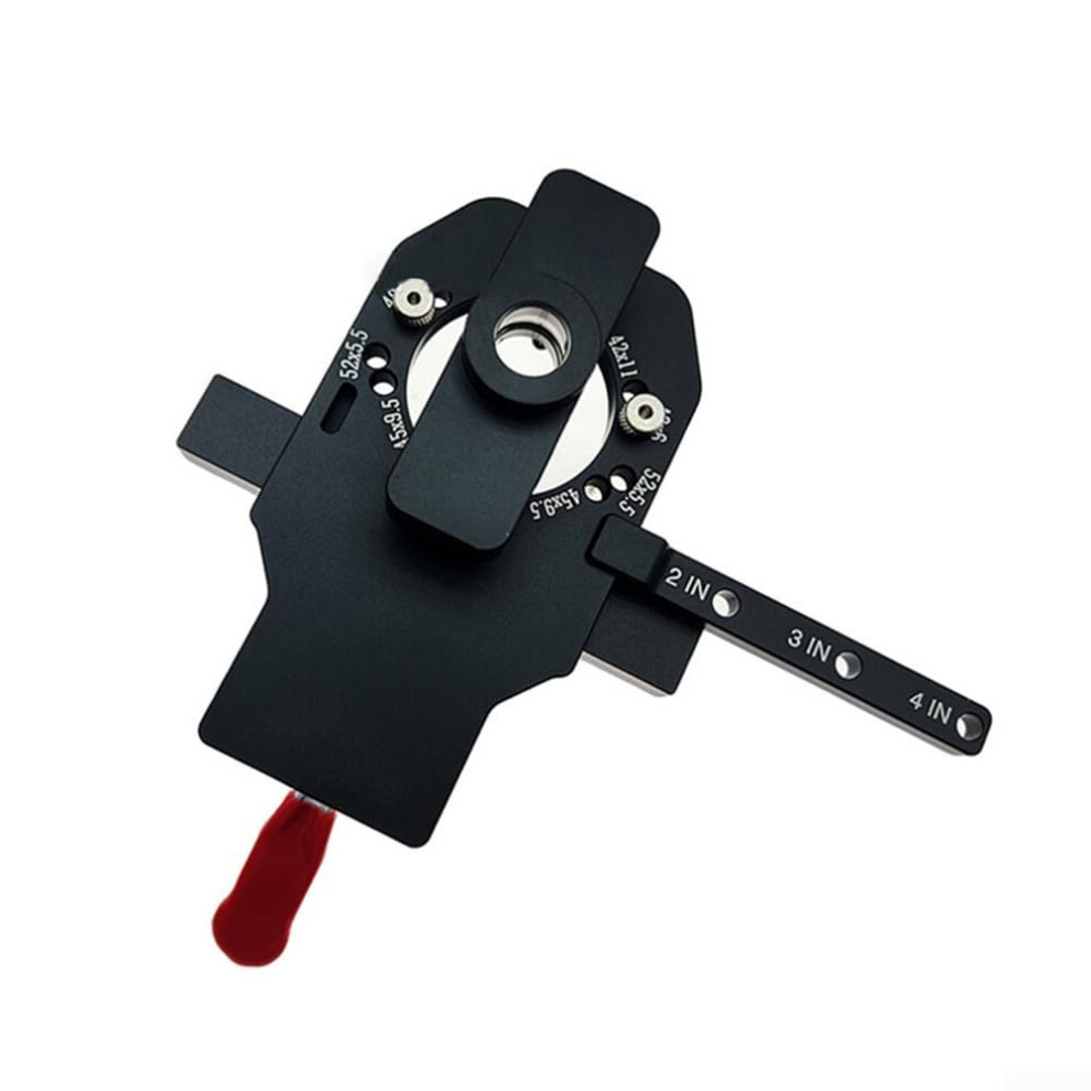 Concealed Hinge Jig 35Mm Hole Drilling Guide With Quick Clamp And Fixed Screw Holes For Cabinet Doors And Wardrobes 9347817238068