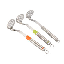 2pcs Stainless Steel Potato Ricer and Masher Set with Heat Resistant Handle for Easy Pressing