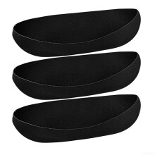 Black Felt Hanging Plant Basket Liners, 3Pack, 24/30/36 In 7.9 In Width And Depth, Outdoor, Fence And Box Compat