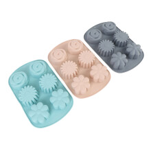 6 Cavity Silicone Cake Pans, Non-Stick, Oven &amp; Dishwasher Safe