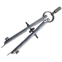 Professional Round Drawing Compass Silver Stainless Steel