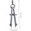 Professional Round Drawing Compass Silver Stainless Steel 2