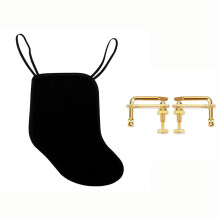 5 Pcs Violin Accessories: 1 Pcs Violin Chin Rest Pad Cover Protector & 4 Pcs Violin Fine Tuners Gold