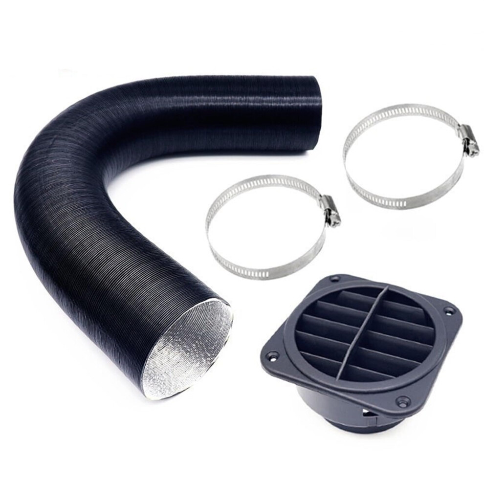 75Mm 60Mm Diesel Heater Duct Hose With Vent Outlet Clip For Webasto Eberspacher 9189345367250