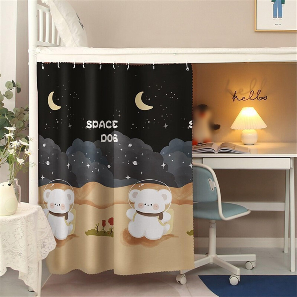 Dorm Bunk Bed Privacy Curtains For Students Breathable Fabric Full Coverage Mosquito Protection Bear F 1.35M Set Of 2 9070919612862
