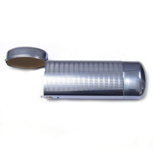 2 Pcs Aluminum Glasses Case Hard Shell Spectacles Box for Small and Medium Frames, Silver & 2