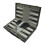 15 Inch Folding Backgammon Set  Leather Case Portable Travel Board 1