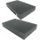 15 Inch Folding Backgammon Set  Leather Case Portable Travel Board 4
