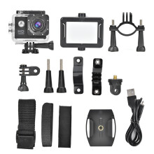 Outdoor Sports Action Camera Full HD 1080P Waterproof With Wide Angle Lens Underwater Camera Long Battery Life LCD Display For Home Surveillance