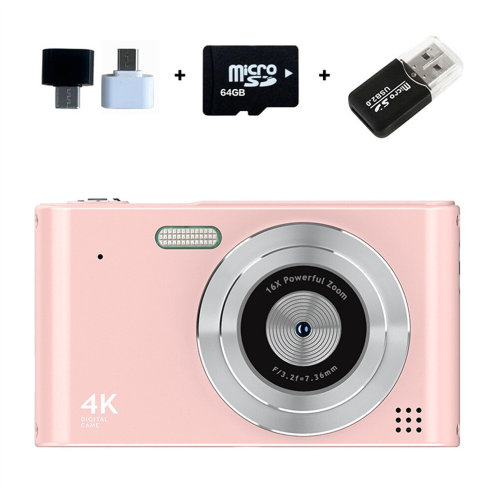 Digital Camera For Vlogging And Photography, Uhd 4K Digital Camera With 48Mp Resolution And 16X Digital Zoom, Compact Point And Shoot Camera With 9169997498427