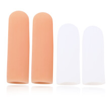 Protetores de calos ajustáveis com capas de gel para os dedos, dedeiras de silicone macias e antiderrapantes, punhos laváveis de alta elasticidade,