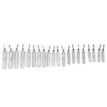 Plomos delgados para pesca de precisión, plomos de pesca con forma de lápiz de montaje rápido, resistentes a enganches y de superficie lisa,