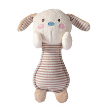 Plush rattles, plush clatter toys for babies Cute animalshaped sensory toy Rabbit bear design, educational shaker for girls, coffee