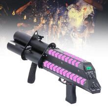 Electric Confetti Cannon Wireless Handheld Launcher LED Light Confetti Spraying Device For Events Parties Weddings Clubs