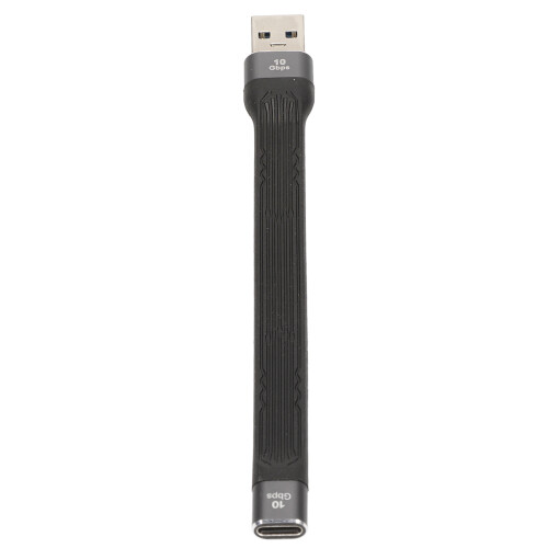 Cabo extensor USB reversível para dispositivos USB externos, compatível com o protocolo de carregamento rápido PD QC2.0, feito de PVC macio e 1