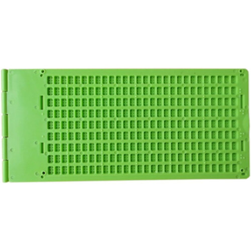 9 Lines 28 Cells Braille Writing Slate with 2 Pcs Stylus 2