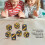 7pcs Metal Dice Set with Skull Pattern, Black & Gold, 1.6cm 8