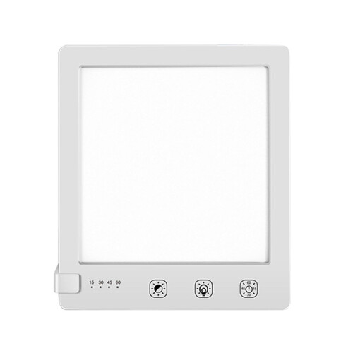 LED Light Therapy Lamp 10000Lux Bionic Sun Dimming Tricolor Timer White