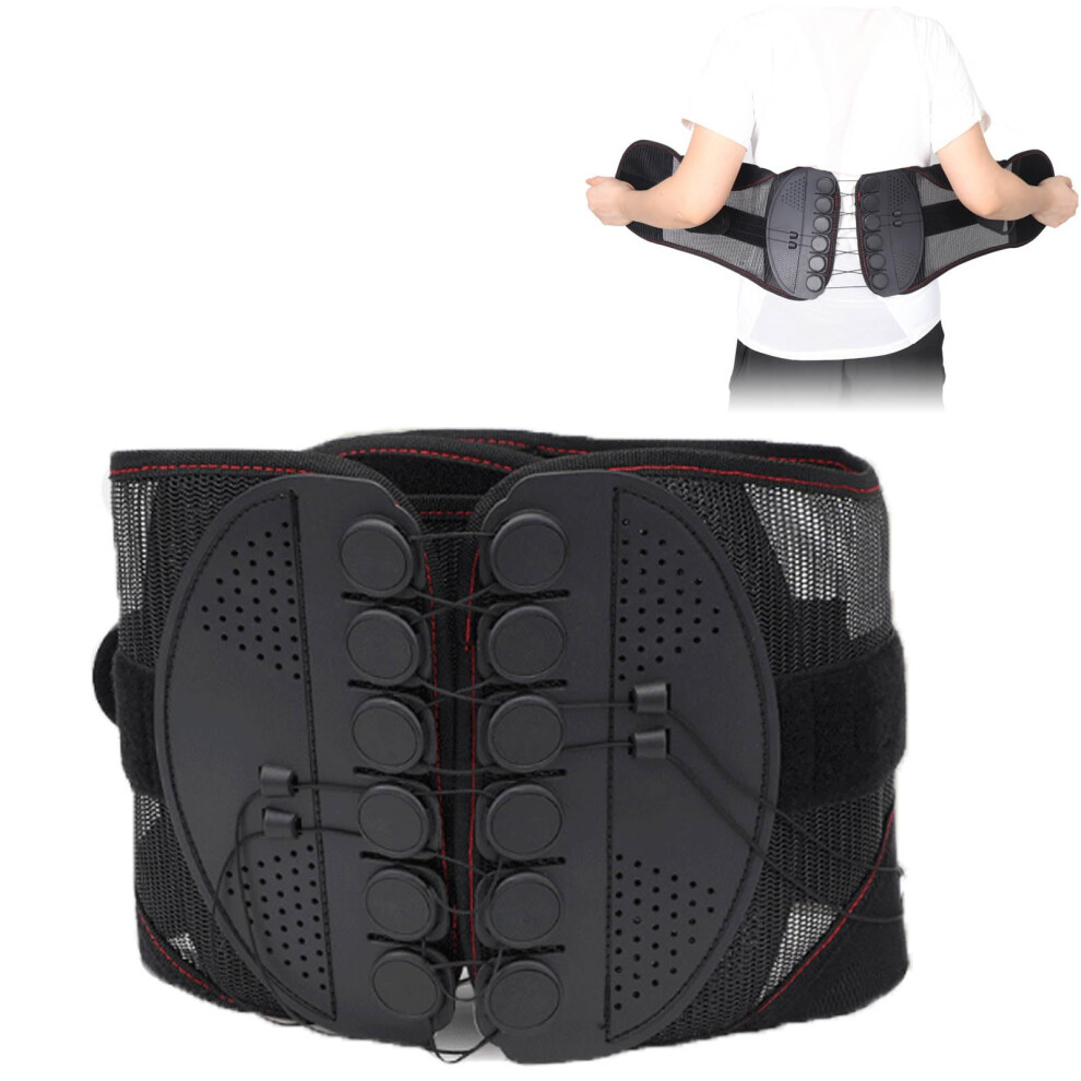 Posture Corrector, from Back Posture Correction Decompression Lumbar of Lower Back Support Belt L(XL)