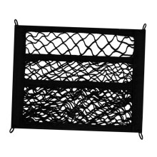 Dual Layer Elastic Cargo Net for Electric Bicycle, Durable Organizer for Front Basket, Versatile Storage and Easy Access