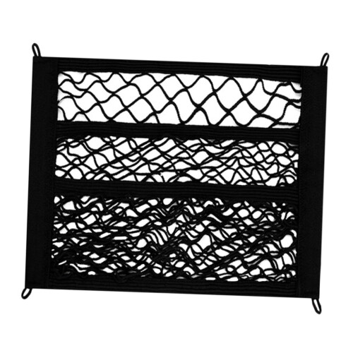 Dual Layer Elastic Cargo Net for Electric Bicycle, Durable Organizer for Front Basket, Versatile Storage and Easy Access