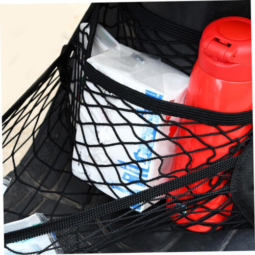 Dual Layer Elastic Cargo Net for Electric Bicycle, Durable Organizer for Front Basket, Versatile Storage and Easy Access 2