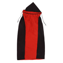 Fancy Dress Cloak Gothic Costume Accessory Reversible Black Red Hooded Full Length Lightweight Soft Cloth Cape For Halloween Role Play Costume Party
