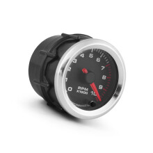 RPM Tachometer 2 Inch 10000 RPM 7Color LED Gauge with Shift Light for 4 6 8 Cylinder Engines
