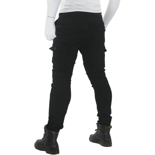 Motorcycle Trousers with Protectors L Black 2