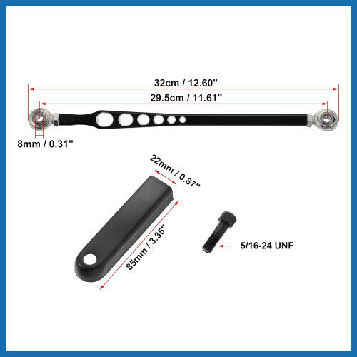 Motorcycle Gear Shift Linkage 6 Hole Lever Shift Linkage Black Item Replacement 1